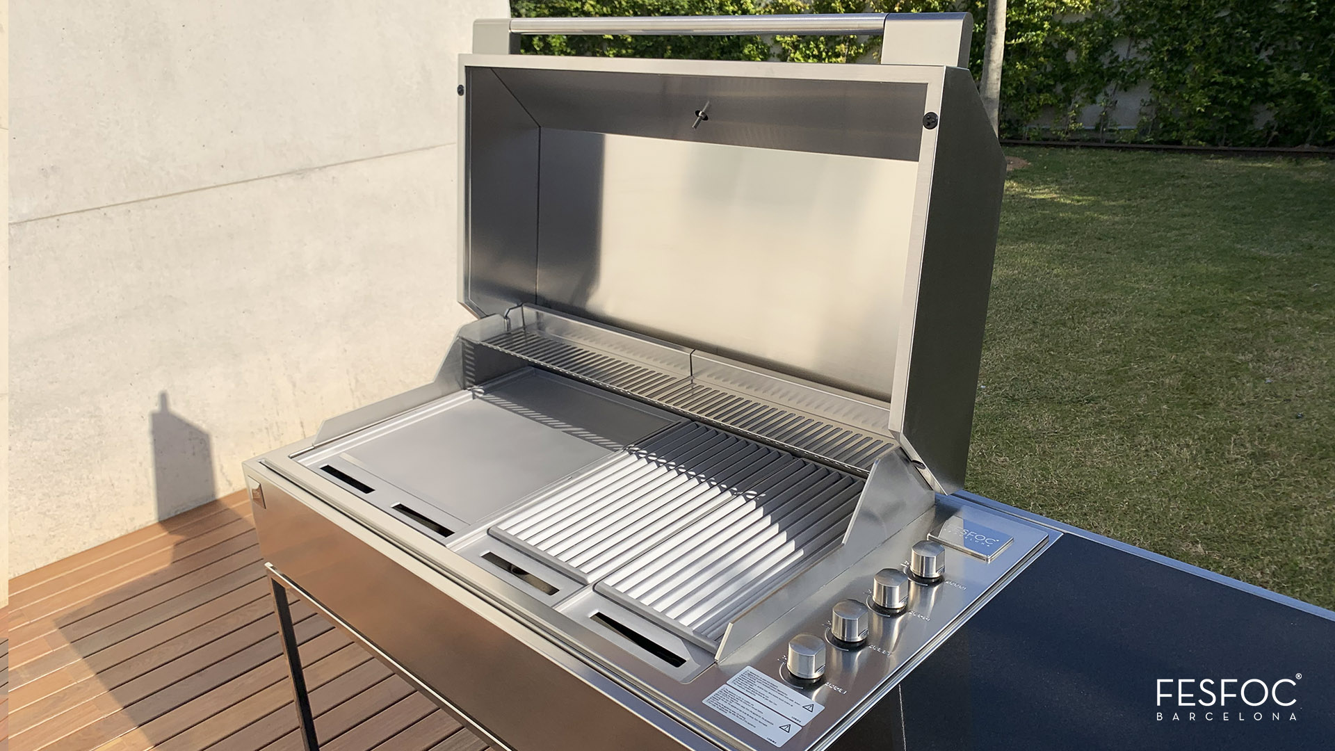 barbacoa con cocina