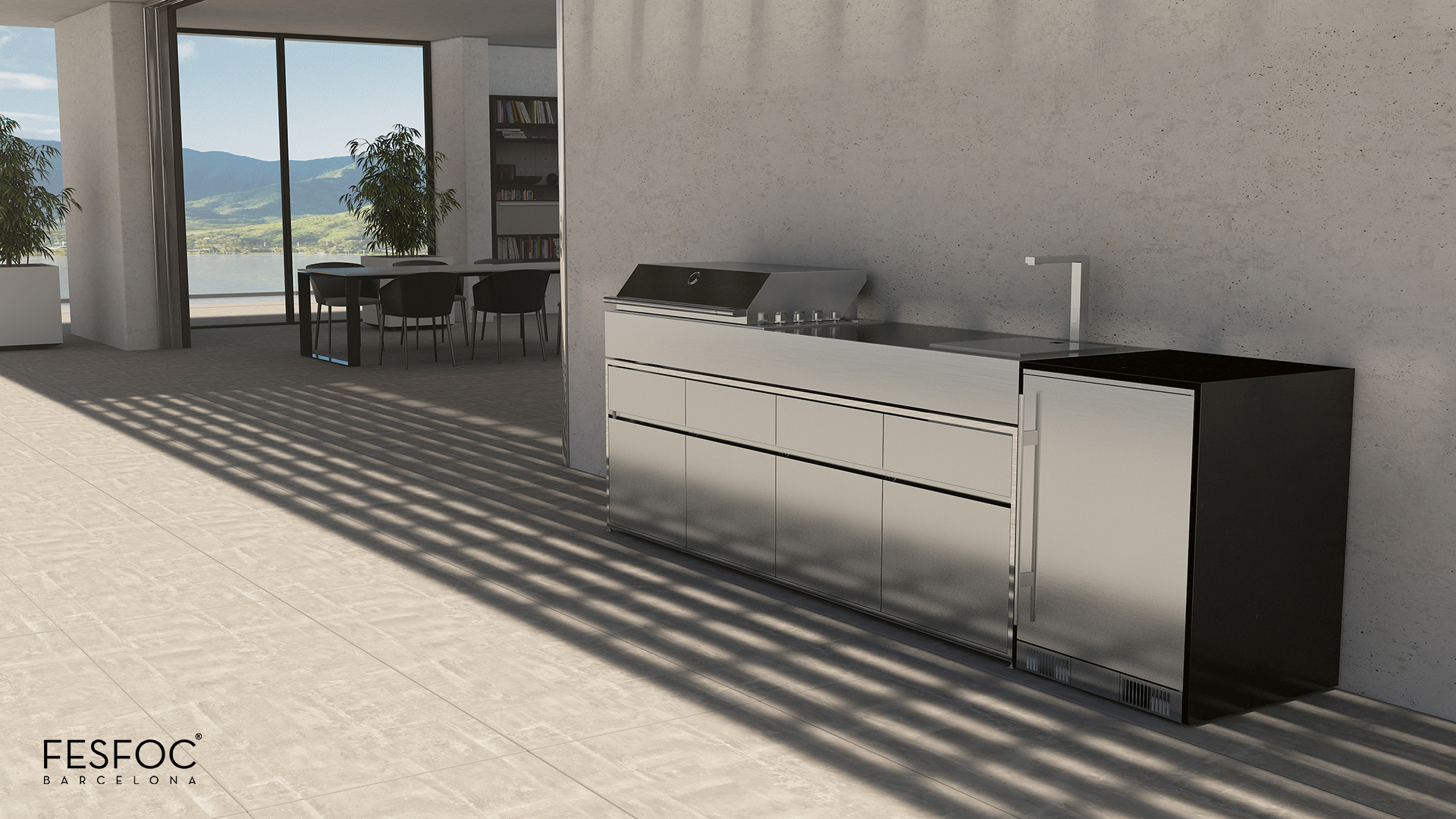 cocina gas exterior