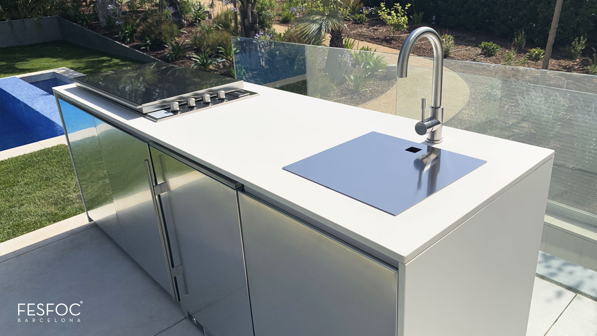 cocinas de jardin modernas