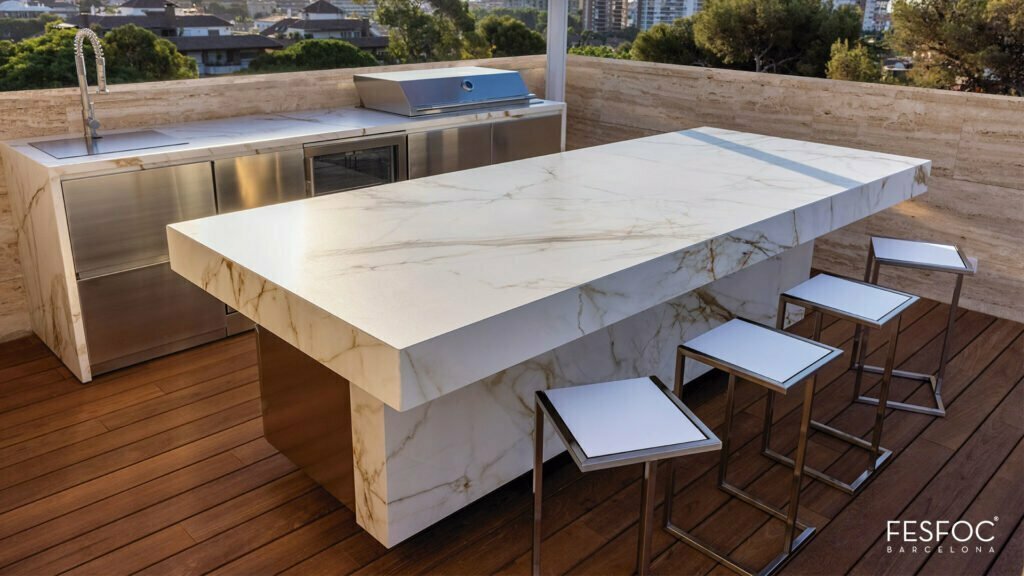 cocina exterior moderna