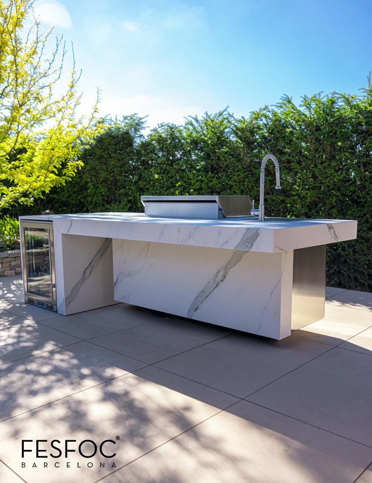 cocina exterior moderna