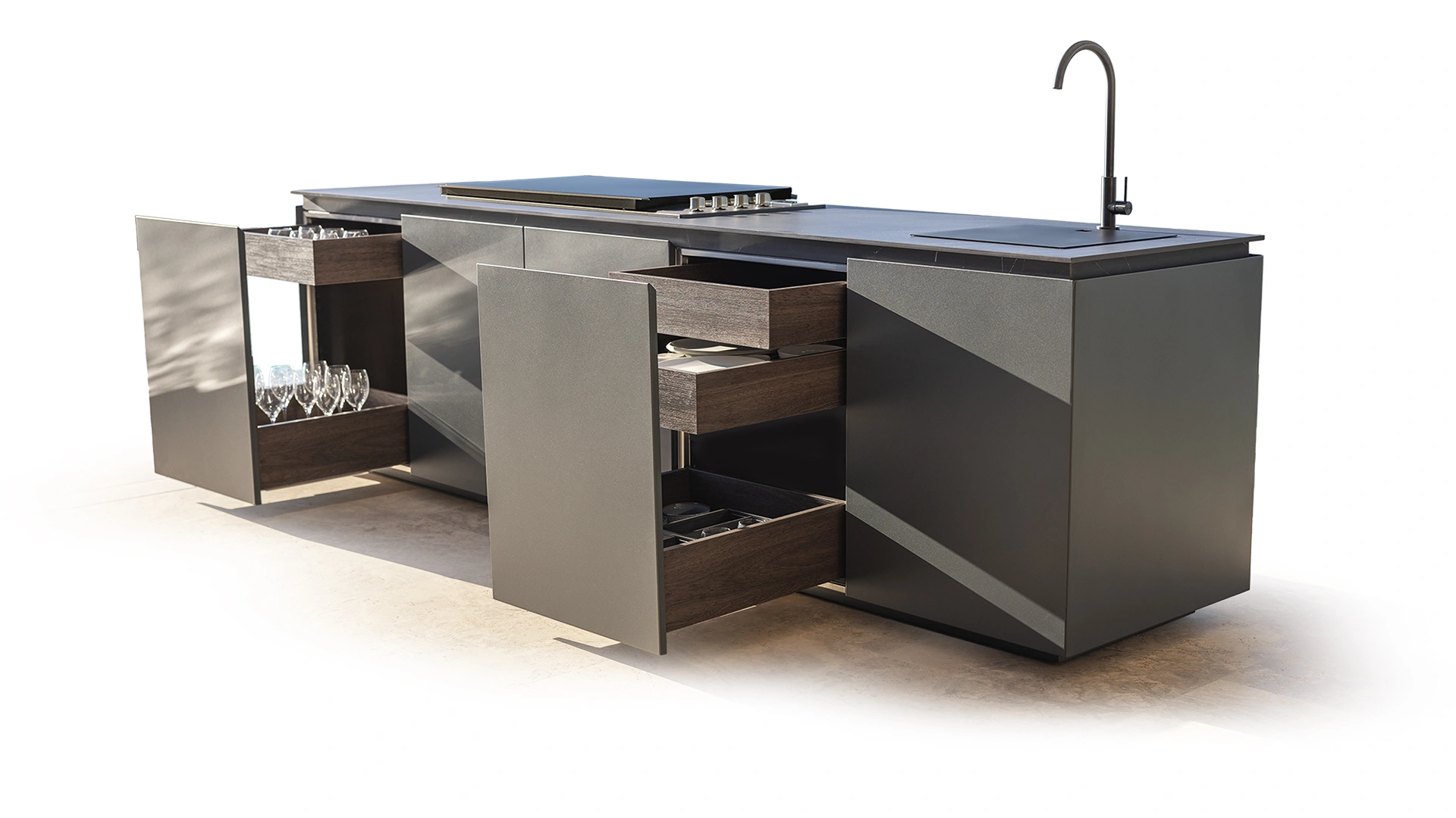 cocina exterior lujo