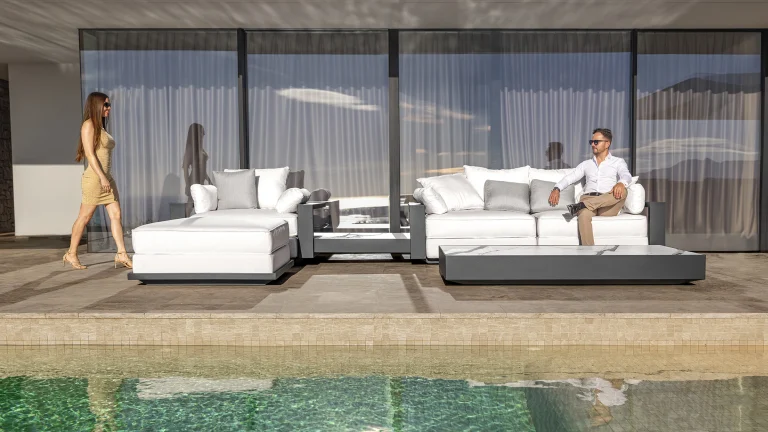 sofa exterior de lujo
