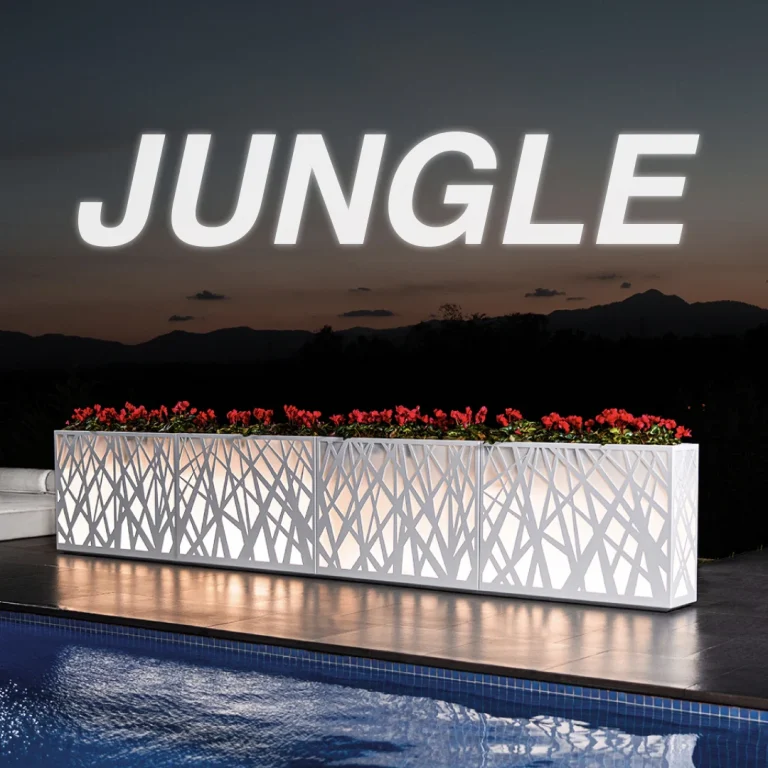 jardineras con luz