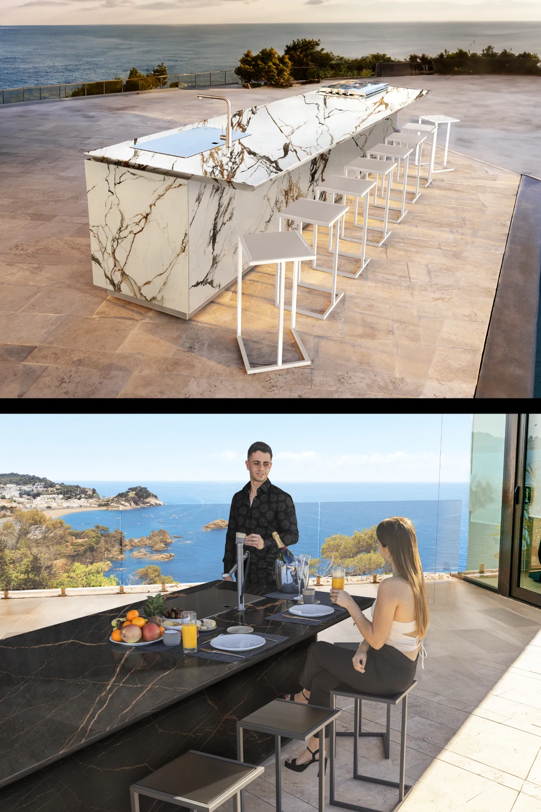 barra cocina exterior