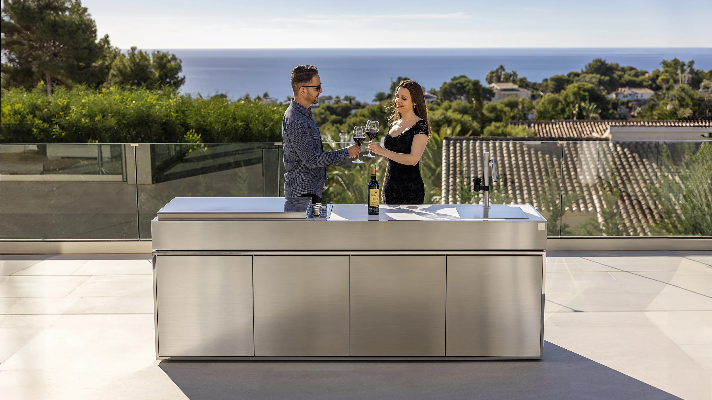 cocina a gas exterior