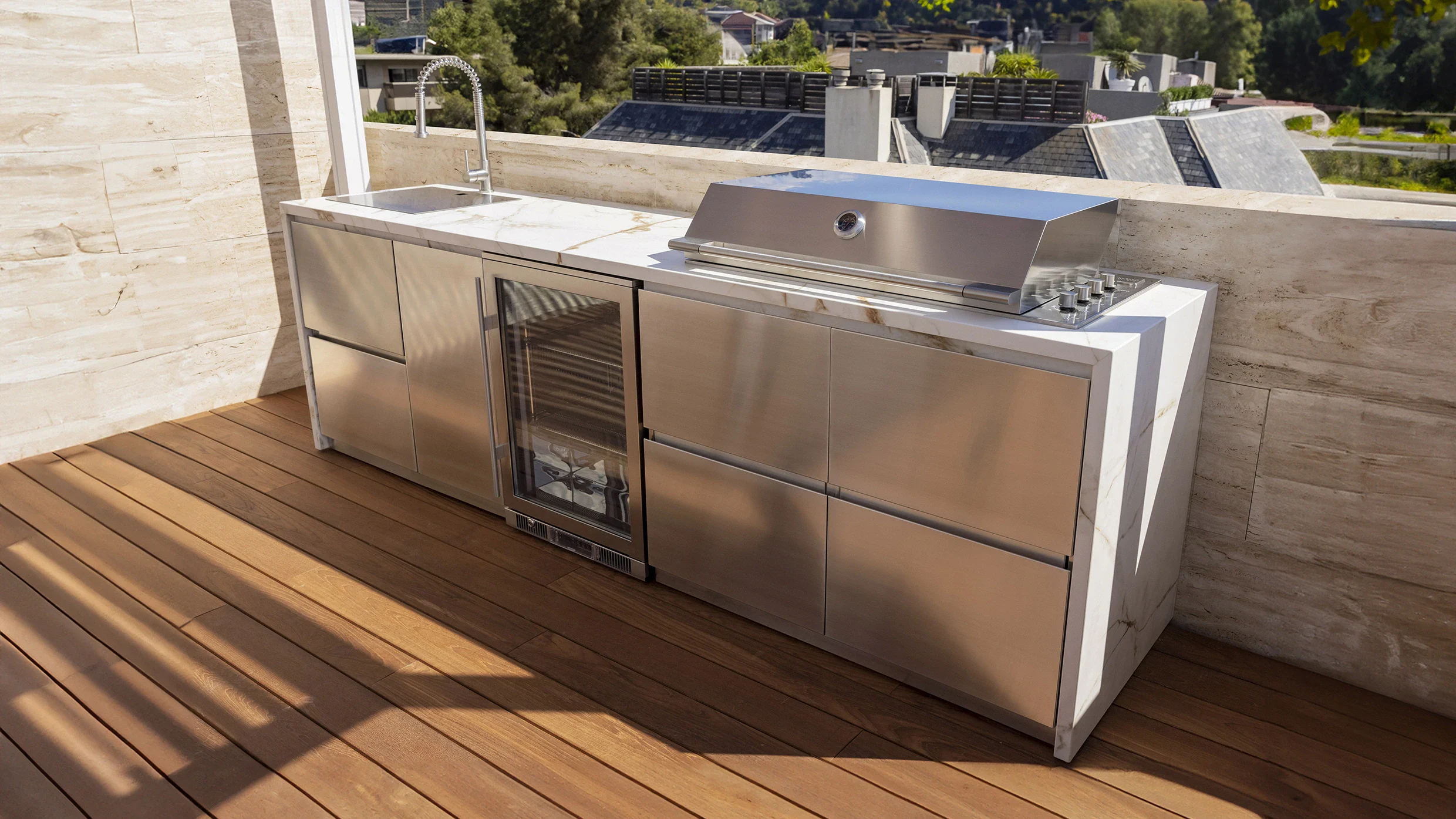 cocina en terraza