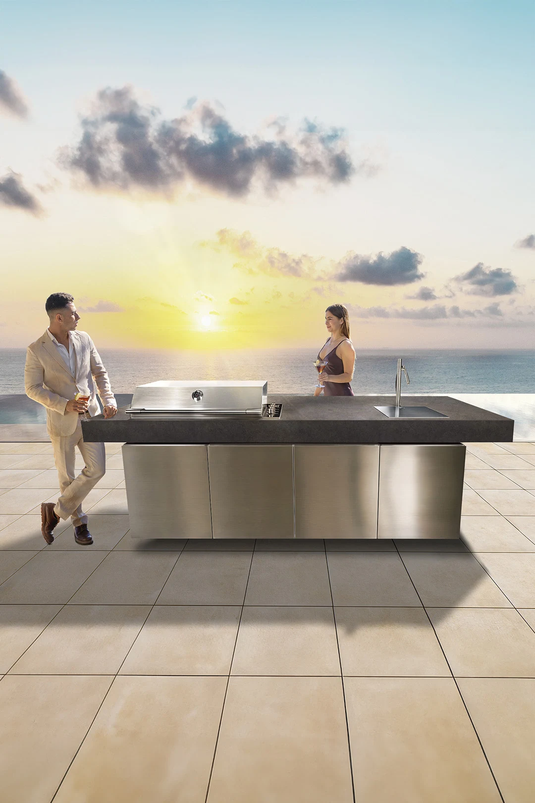 cocina exterior a medida