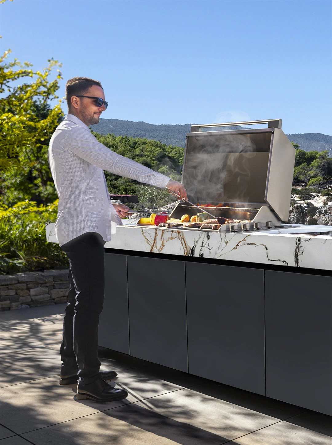 cocina exterior a medida