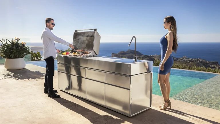 cocina exterior barbacoa
