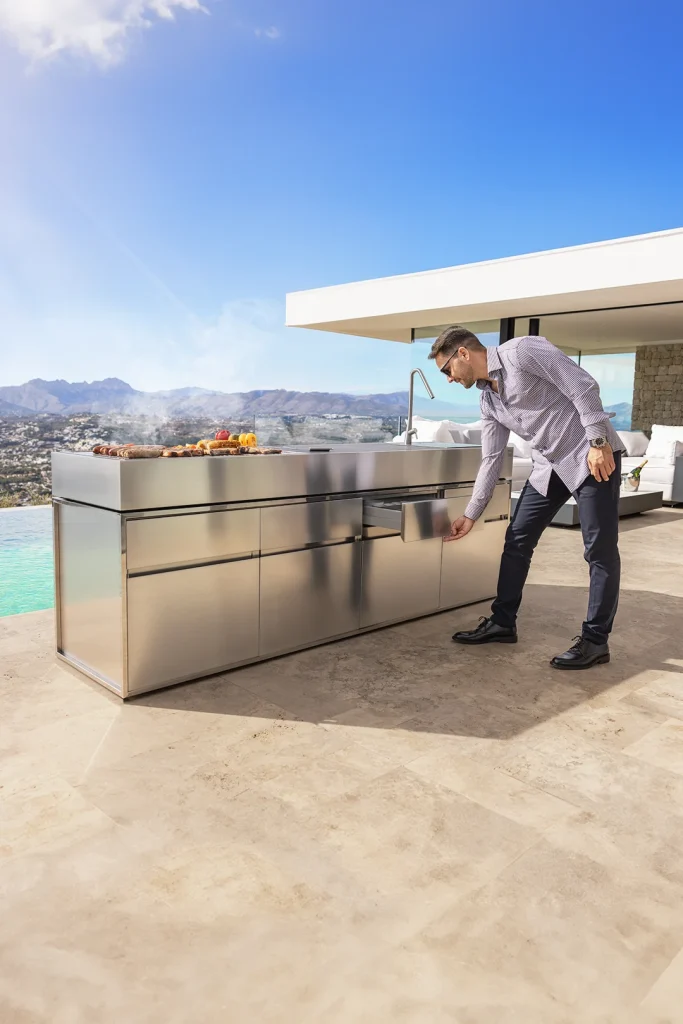 cocina exterior gas