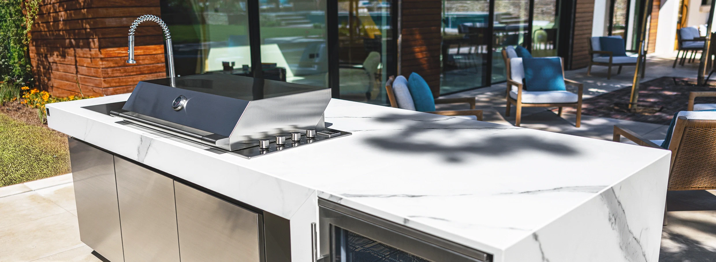 cocina exterior moderna