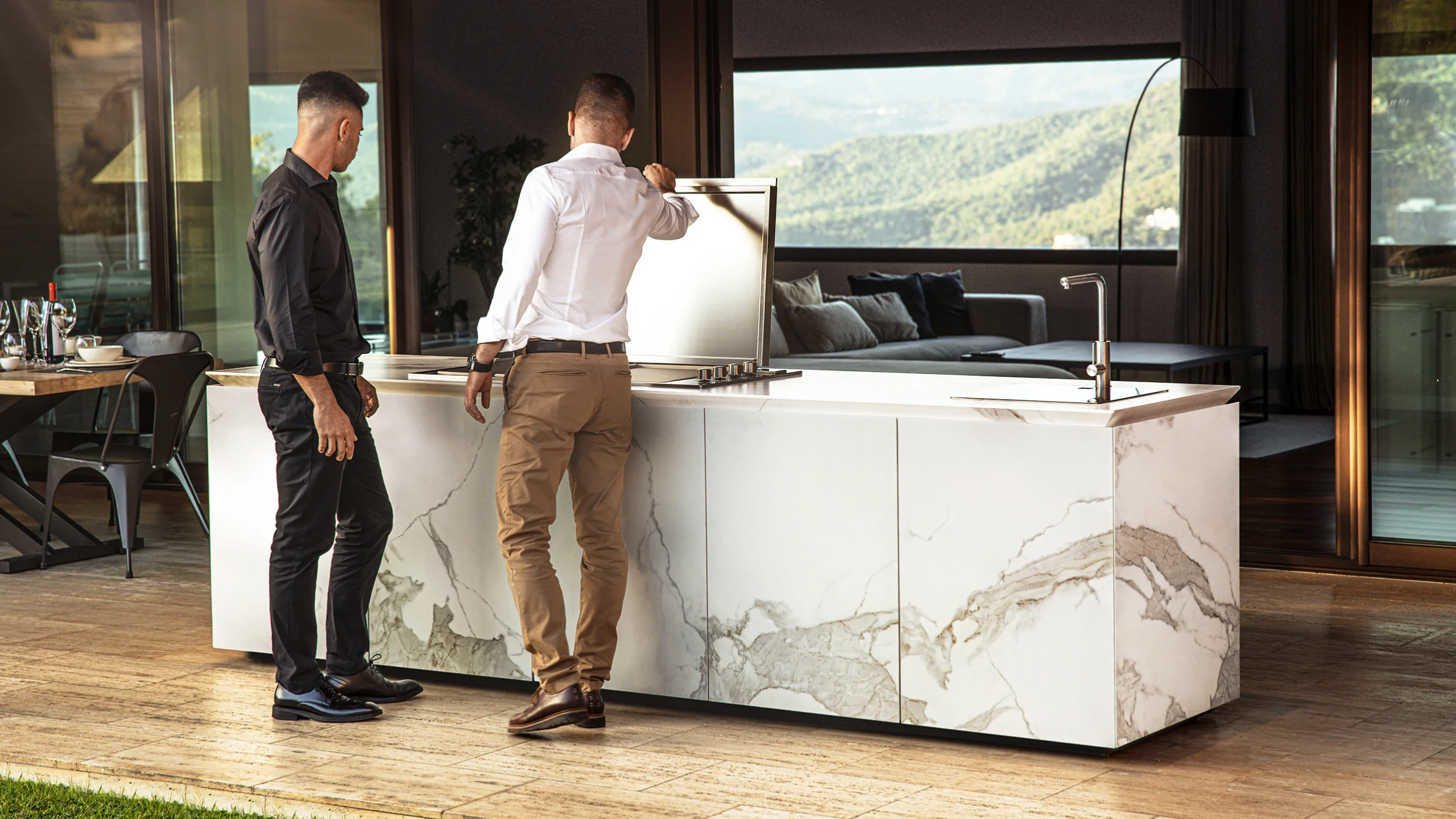 cocina para exteriores de diseño