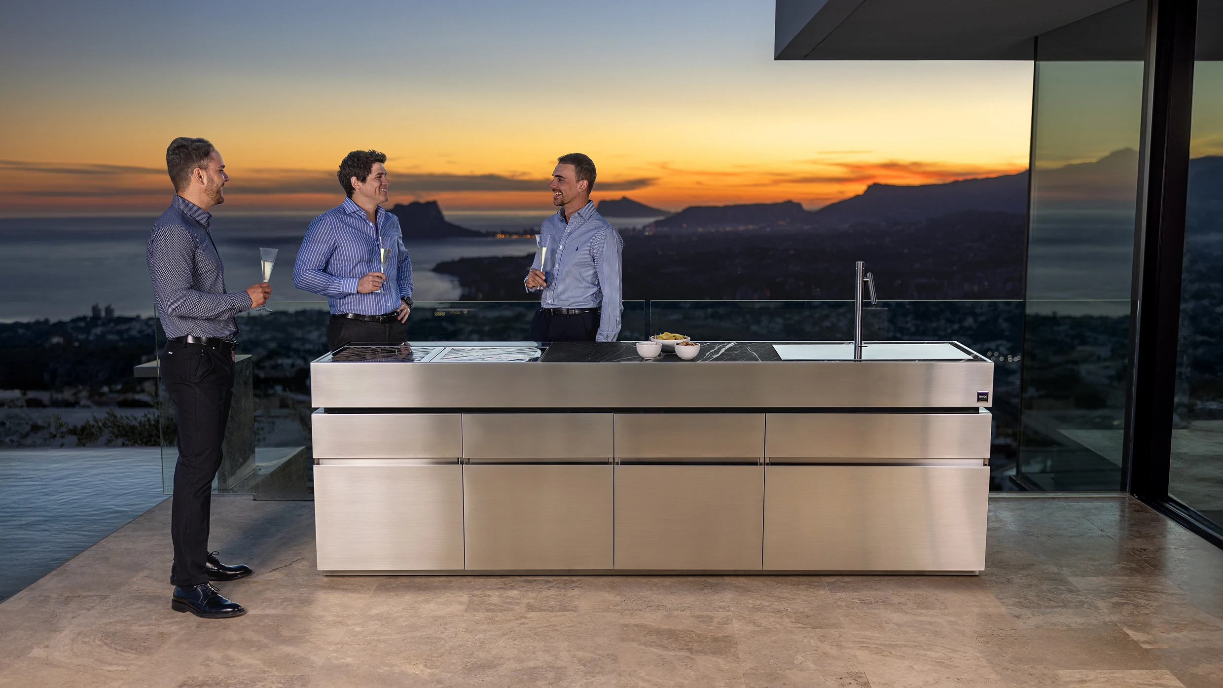 cocina acero inoxidable exterior
