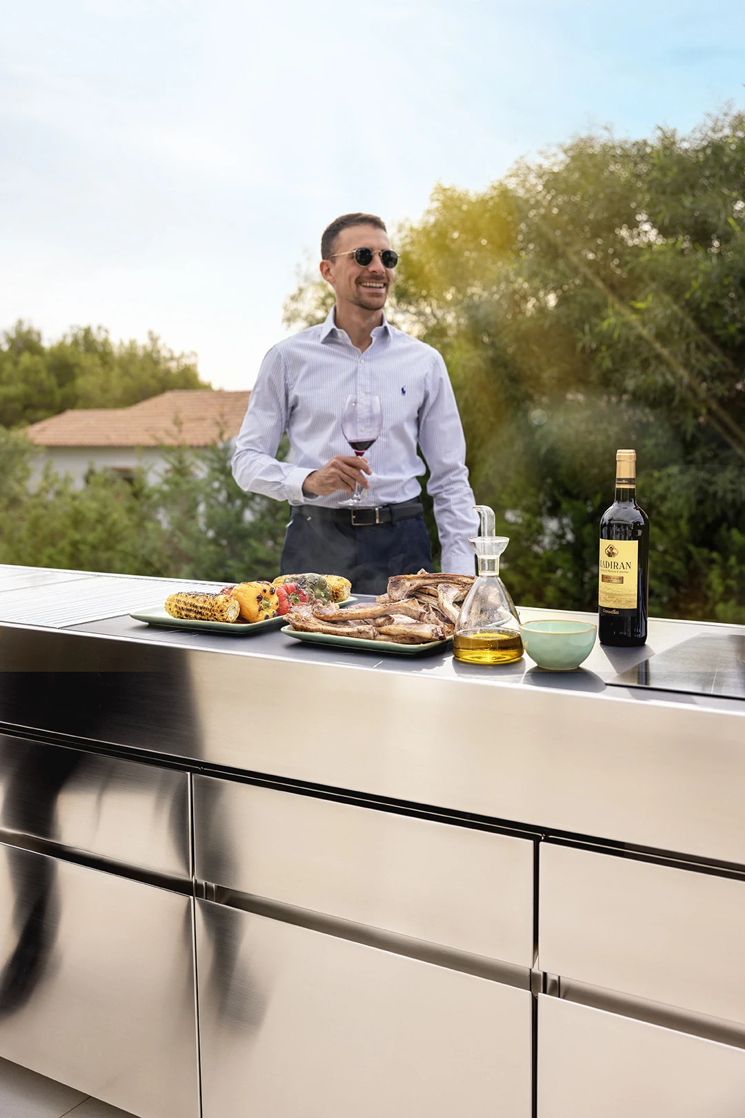 cocina exterior acero inoxidable