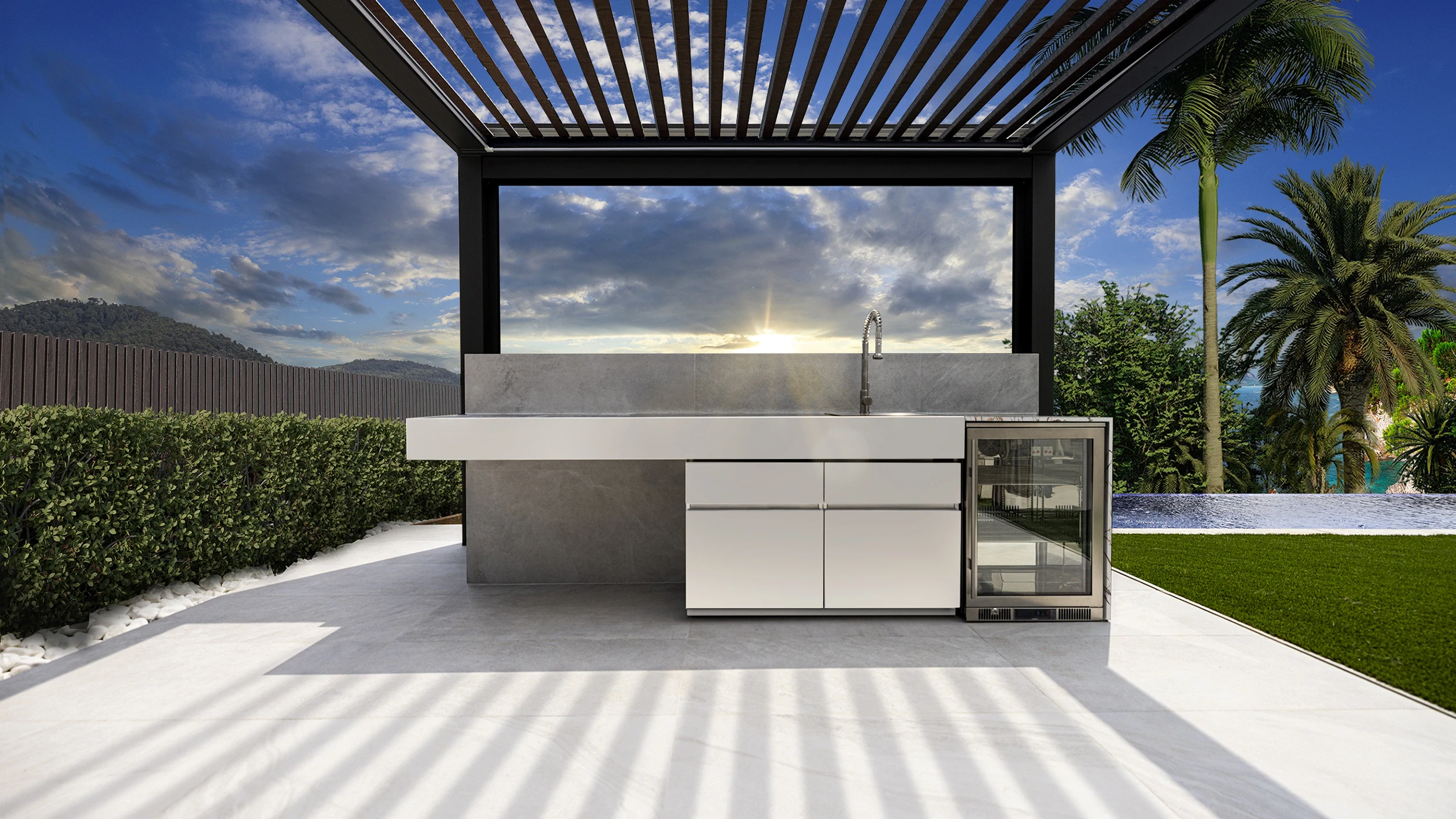 cocina exterior inox