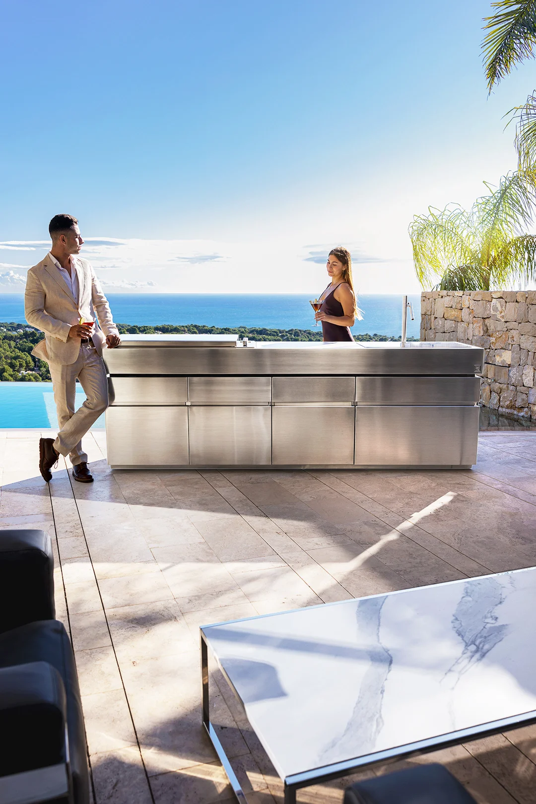 cocina exterior para terraza