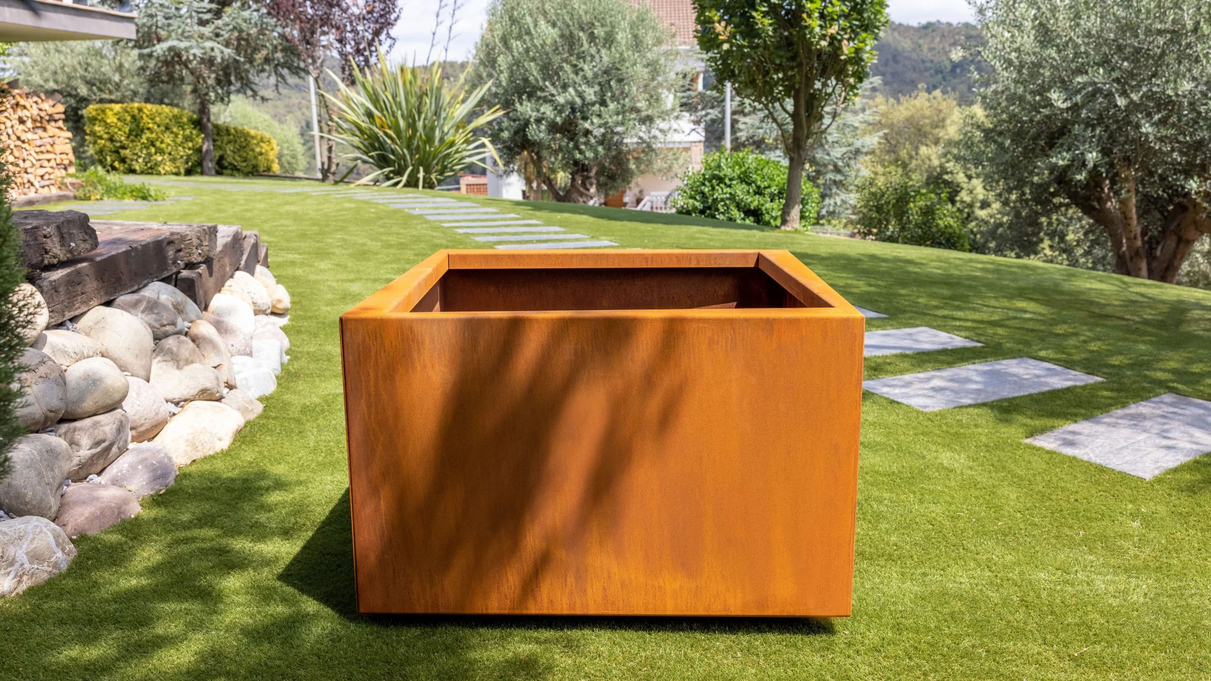 jardineras de acero corten