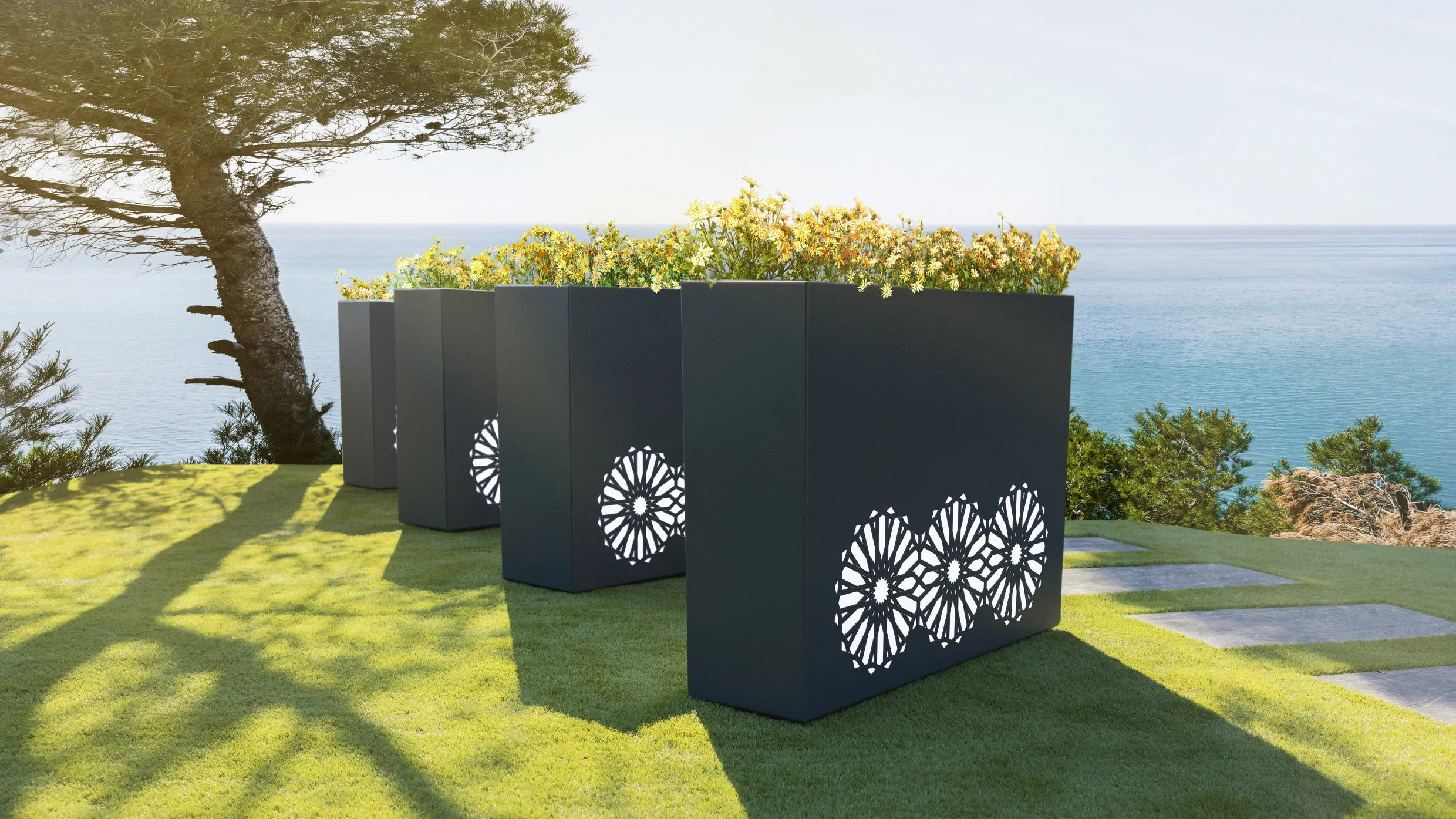 jardineras exteriores minimalistas