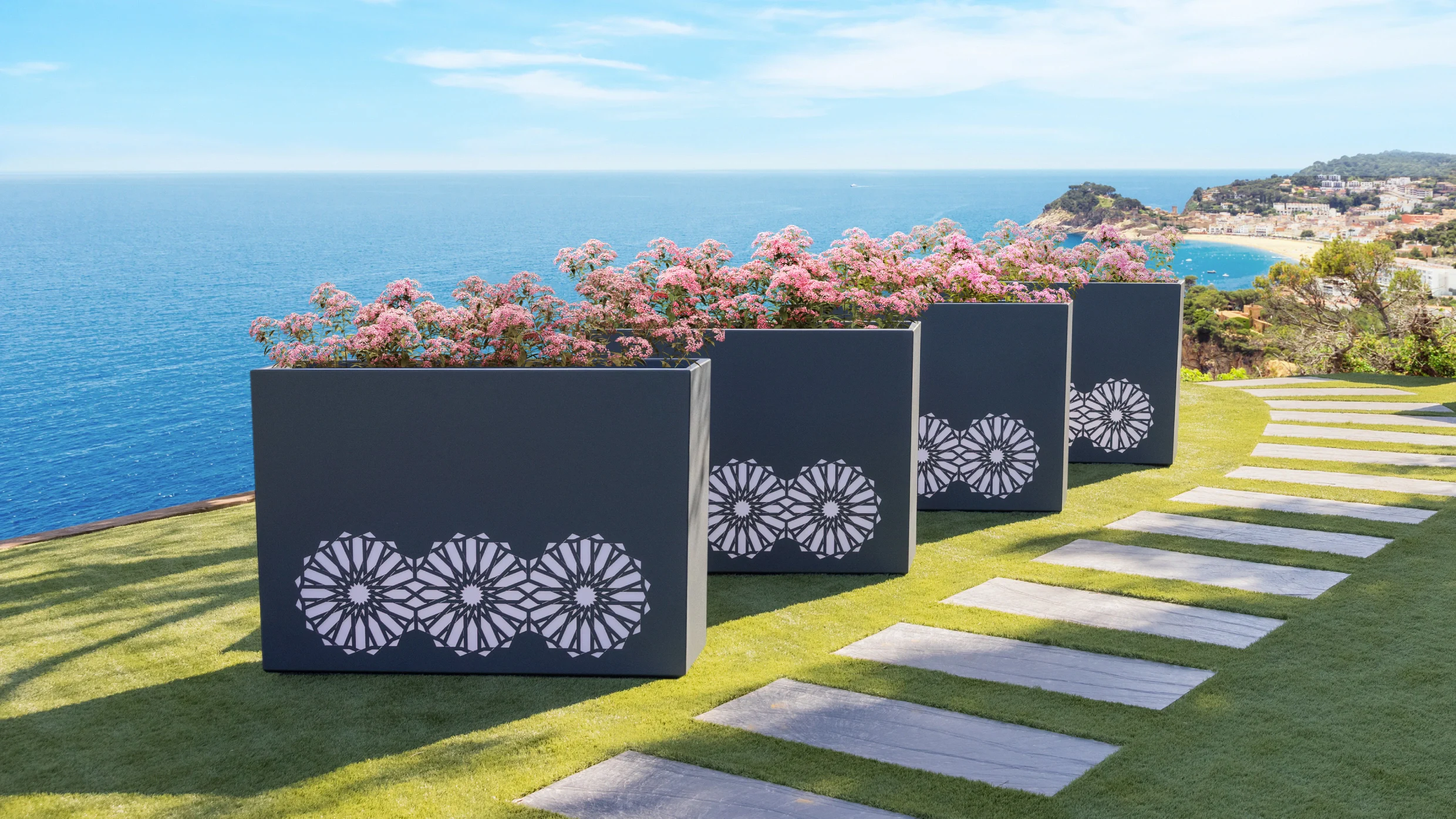 jardineras minimalistas exteriores