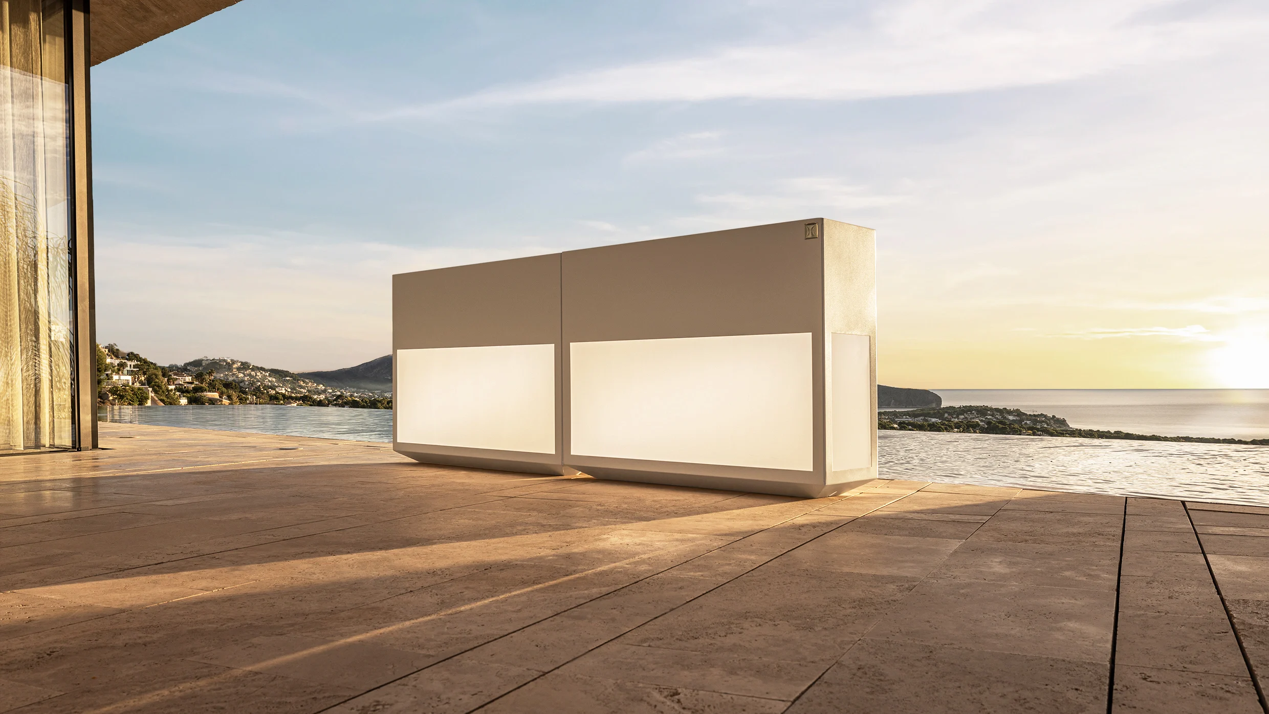macetas luminosas para exterior