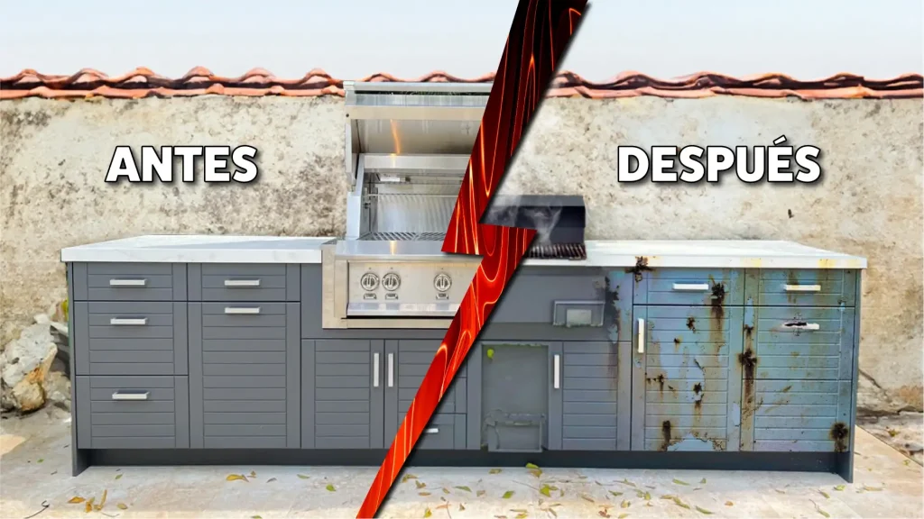 cocina exterior madera