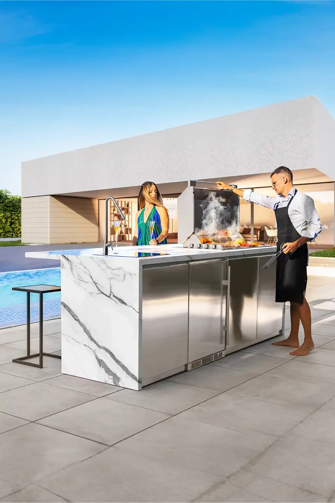 cocina al aire libre