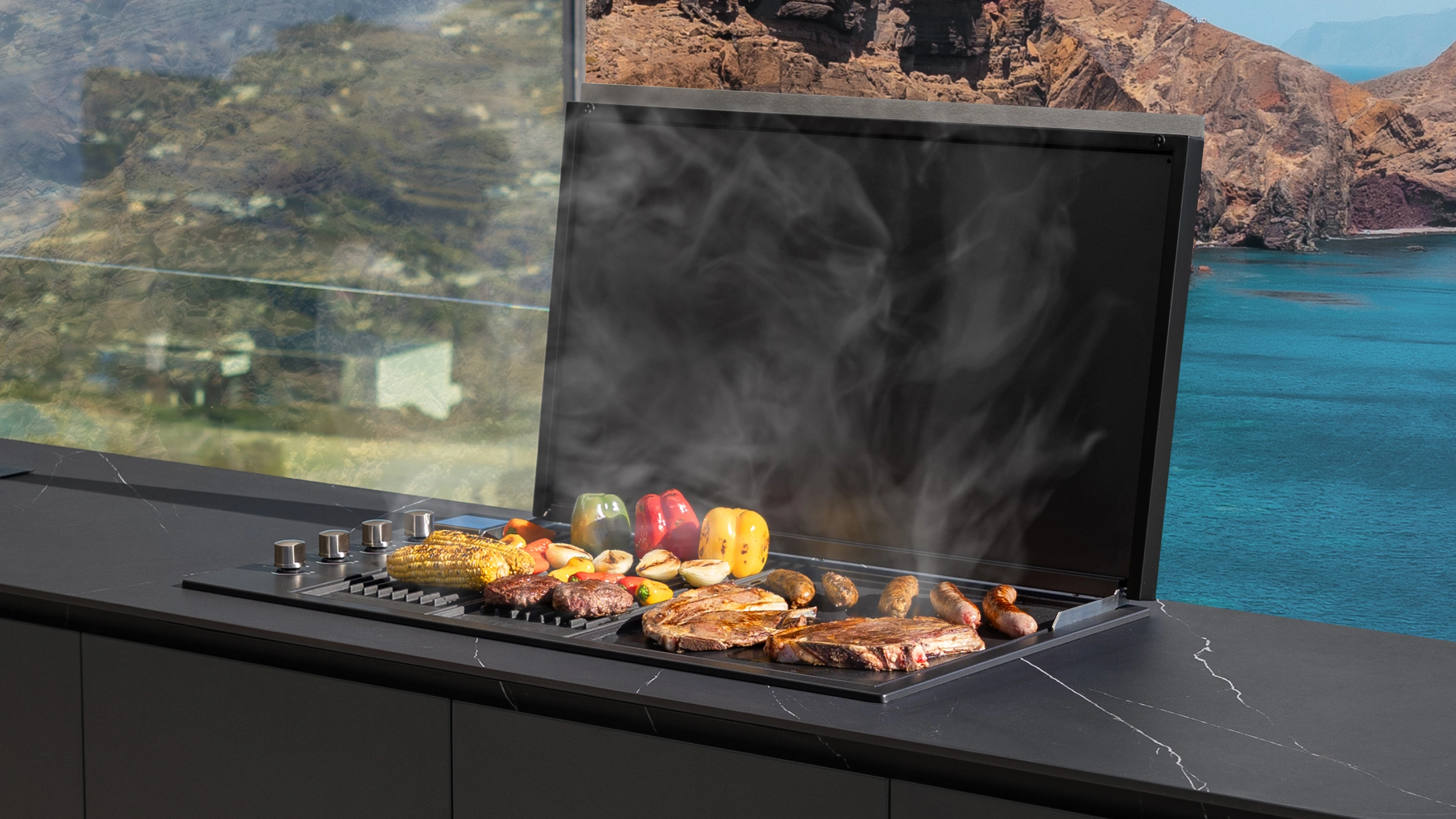 cocina barbacoa exterior
