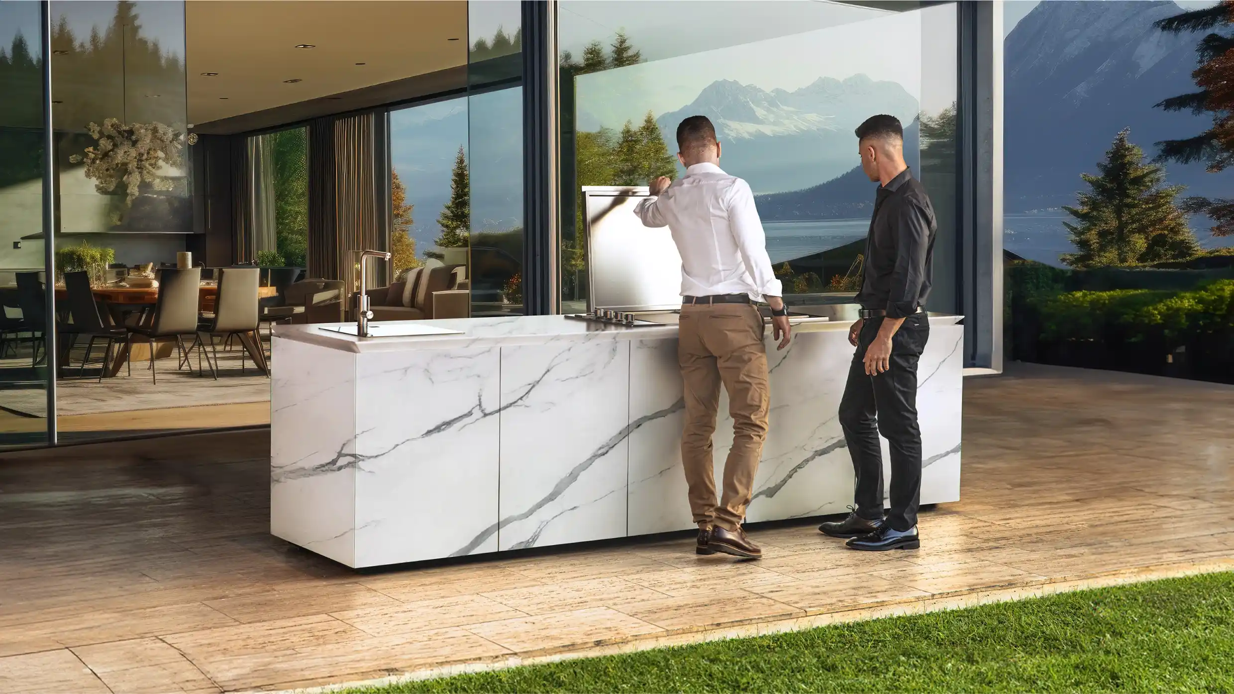 cocina de exterior