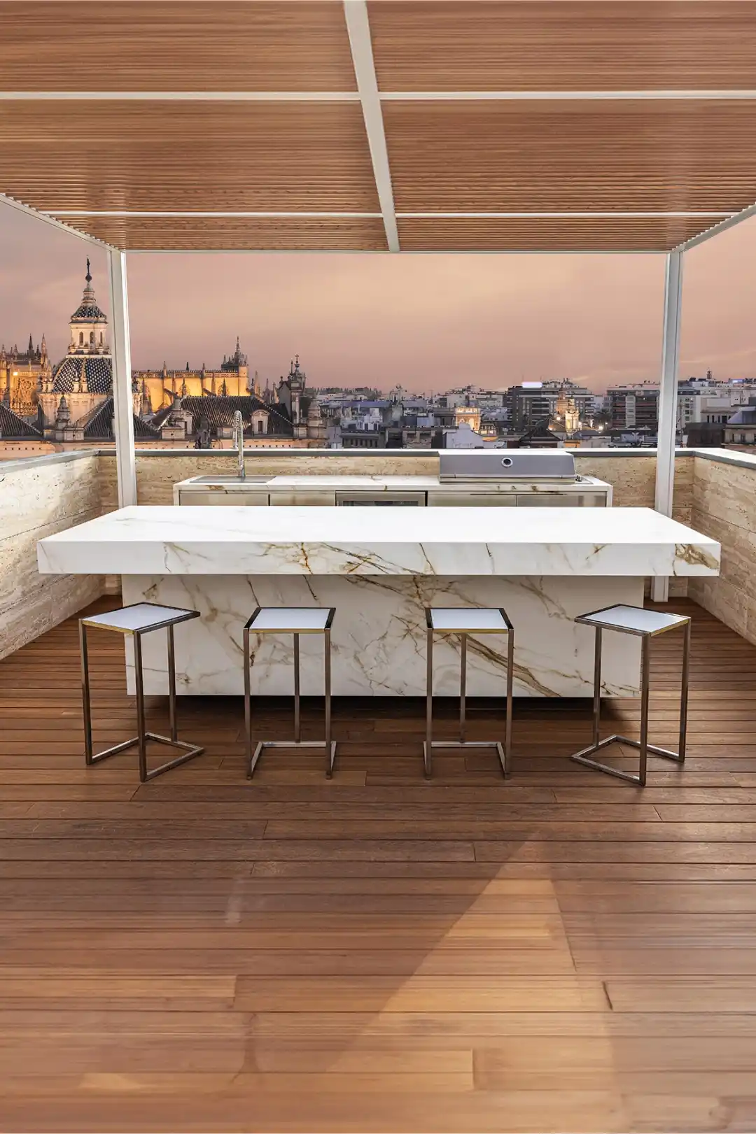 cocina en terraza