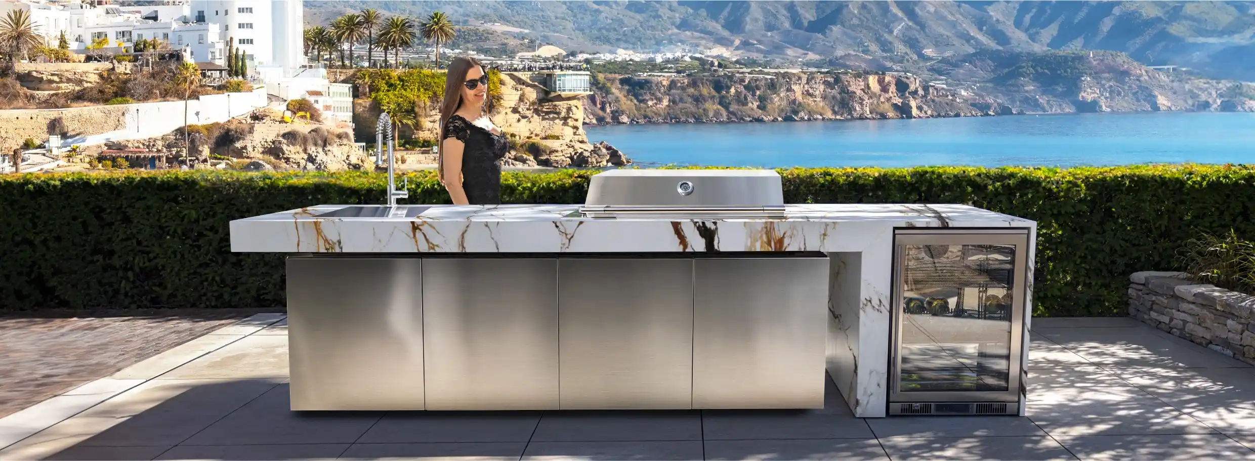cocina exterior barbacoa