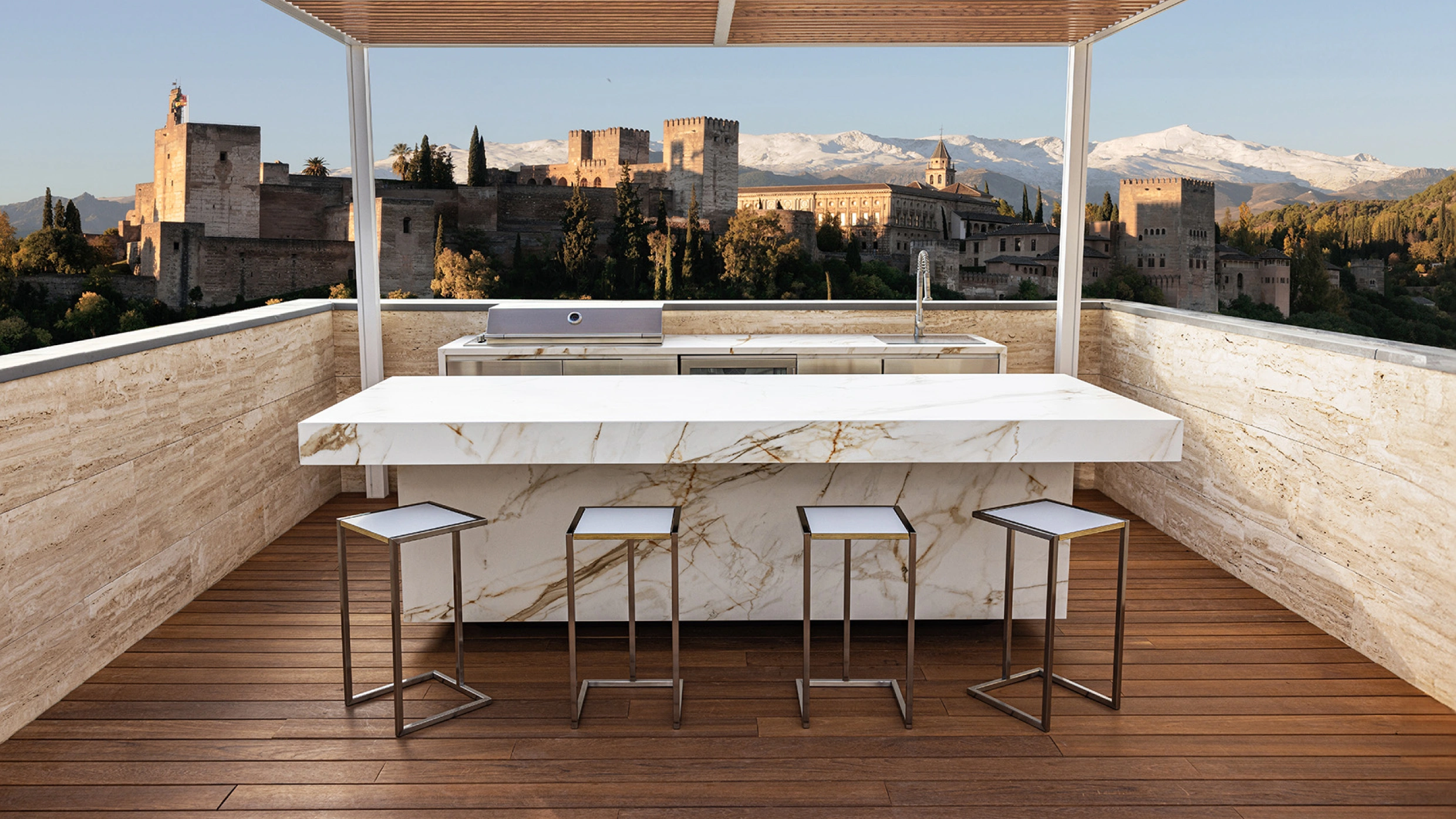 cocina exterior de alta gama