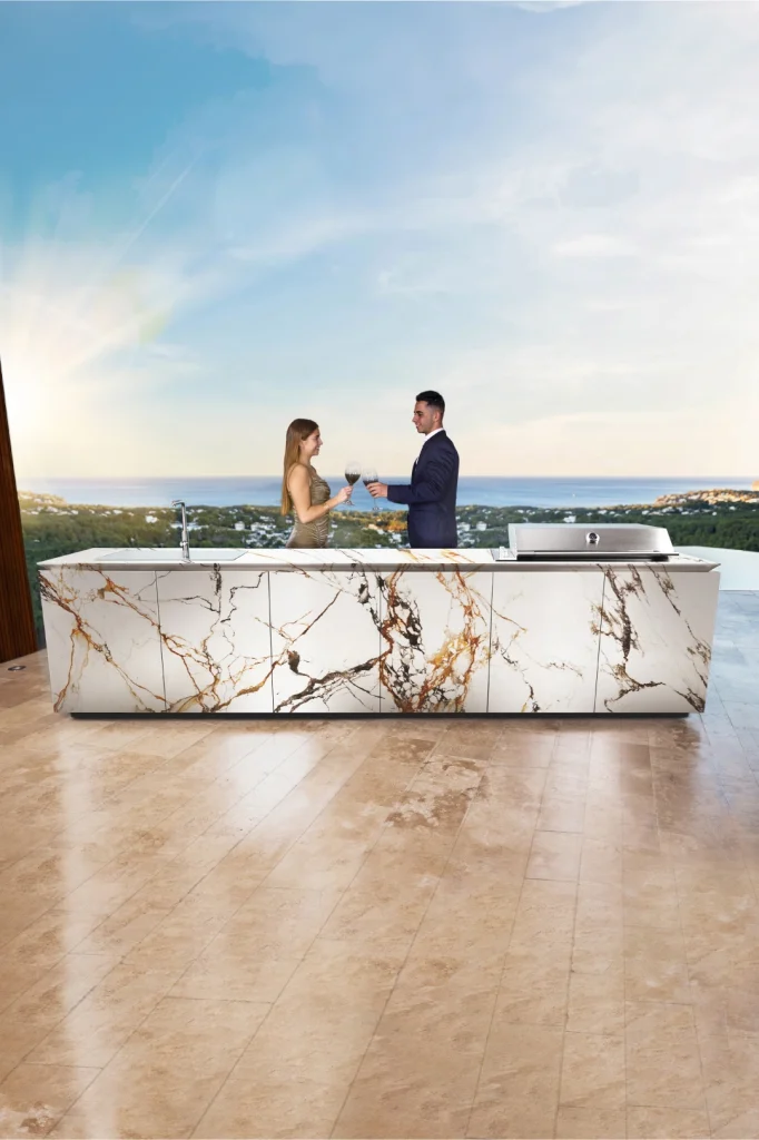 cocina exterior en terraza