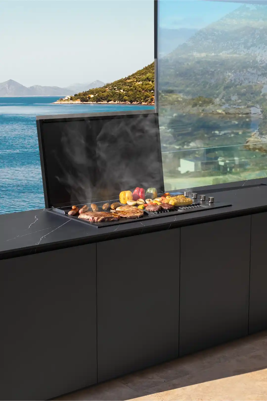 cocina exterior gas