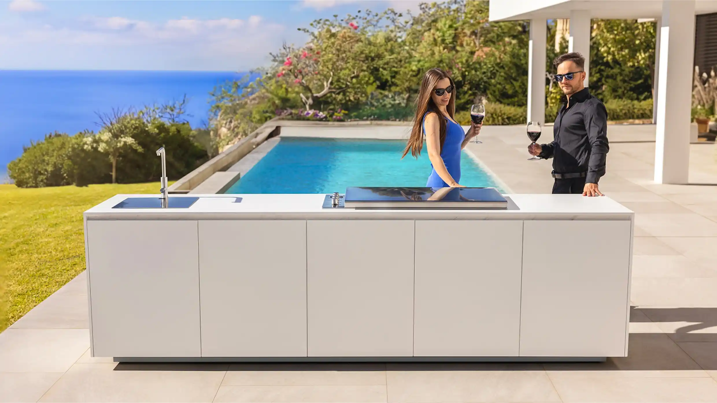 cocina exterior moderna