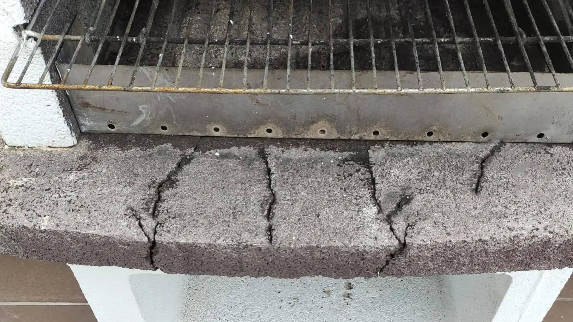 encimera de cocina exterior de piedra económica