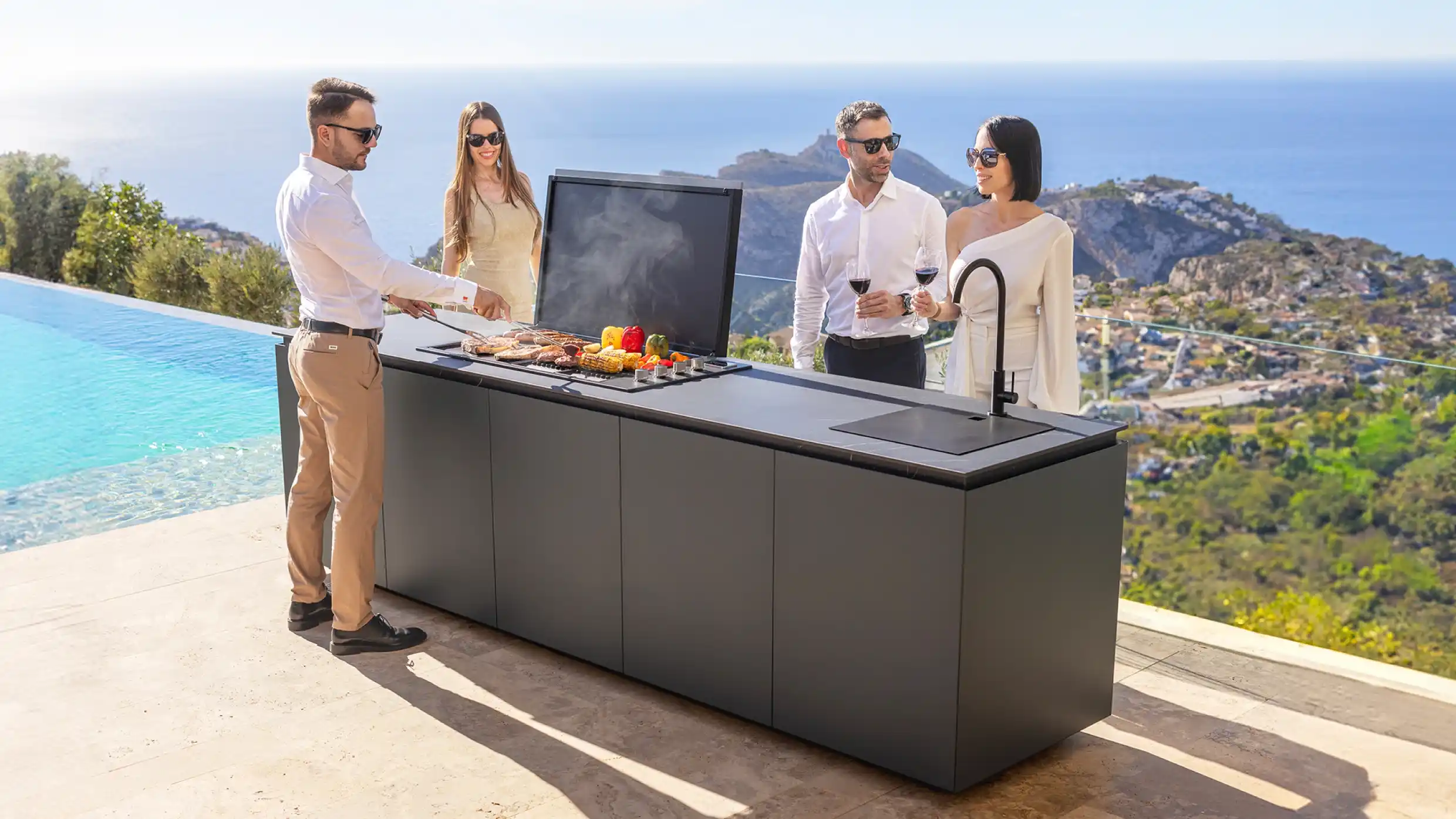 parrillas de acero inoxidable para barbacoa